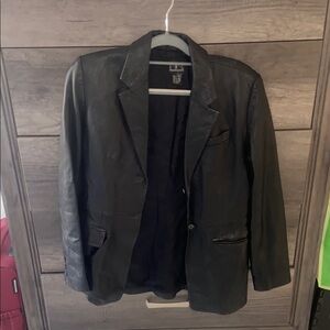 100% Real Black Leather Jacket
